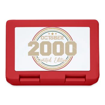Born in October 2000 Retro Birthday October 2000 - Lunchbox - red - Front