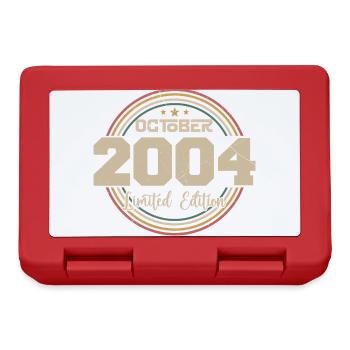 Born in October 2004 Retro Anniversary October 2004 - Lunchbox - red - Front