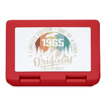 Original November 1965 Birthday November 1965 - Lunchbox - red - Front