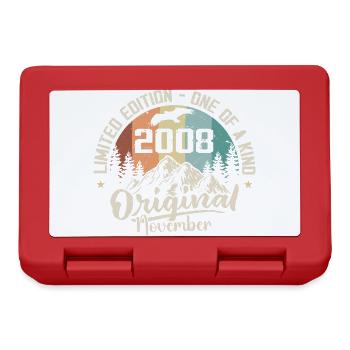 Original November 2008 Birthday November 2008 - Lunchbox - red - Front