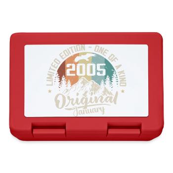 Janvier 2005 Original Cadeau D'anniversaire 21 Ans - Boîte à goûter - rouge - Devant