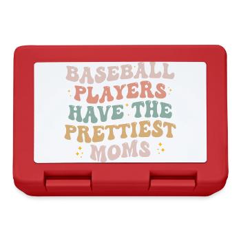 Baseball Players Have the Prettiest Moms Lover - Boîte à goûter - rouge - Devant