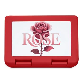 Rose - Logo botanique cool - Boîte à goûter - rouge - Devant