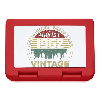 Vintage 1962 Millésime Août 1962 August 1962 Août - Lunchbox - red - Front