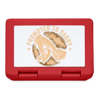 Funny Daddy Men Dad Boys Funny Promoted To Daddy - Boîte à goûter - rouge - Devant