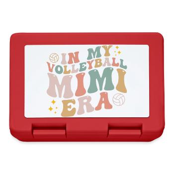 In meinem Volleyball Mimi Ära Retro Spieltag Groovy - Brotdose - Rot - Vorne