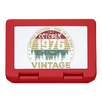 Anniversaire Millésime Fabriqué en Octobre 1976 - Boîte à goûter - rouge - Devant
