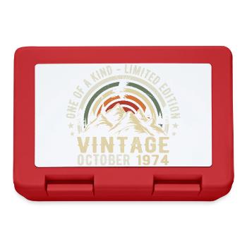 Anniversaire octobre 1974 - Born in October 1974 - Lunchbox - red - Front