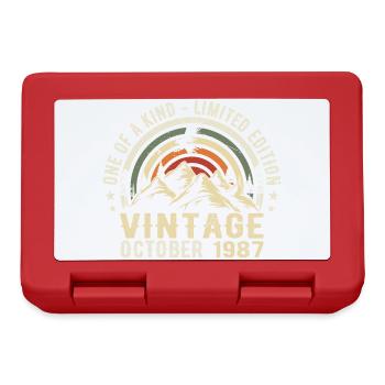 Anniversaire octobre 1987 - Born in October 1987 - Lunchbox - red - Front