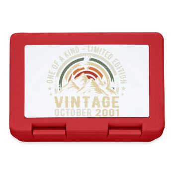 Anniversaire octobre 2001 - Born in October 2001 - Lunchbox - red - Front