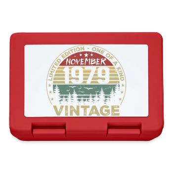 Novembre 1979 Cadeau Vintage - Né en Novembre 1979 - Boîte à goûter - rouge - Devant