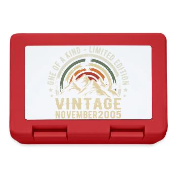 November 2005 Birthday - November 2005 Gift - Lunchbox - red - Front