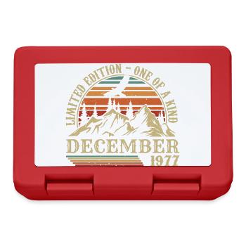 Vintage December 1977, Awesome since December 1977 - Lunchbox - red - Front