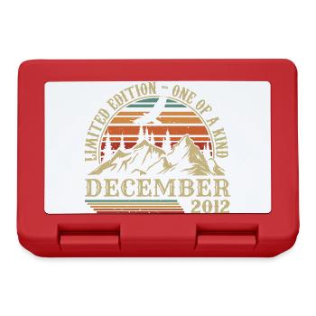 Vintage December 2012, great since December 2012 - Lunchbox - red - Front