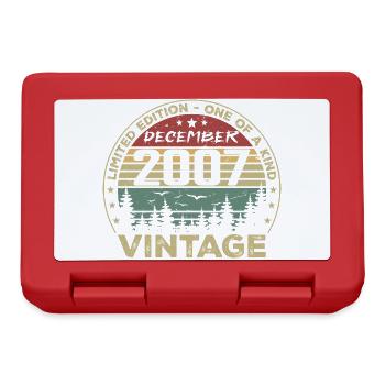Cadeau D'anniversaire Décembre 2007 Vintage Rétro - Boîte à goûter - rouge - Devant