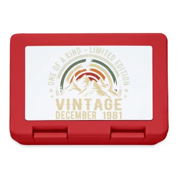 December 1981 - Excellent since December 1981 - Lunchbox - red - Front