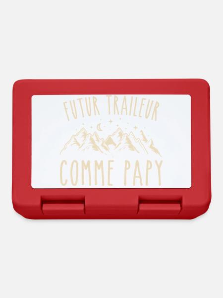 futur traileur cadeau garçon trail - Boîte à goûter - rouge