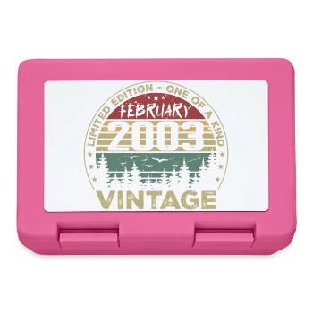 Rétro Février 2003 Cadeau Vintage Février 2003 - Boîte à goûter - rose - Devant