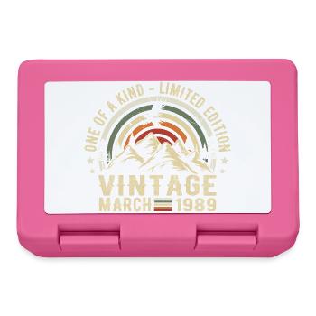 Born in March 1989 - Lunchbox - pink - Front