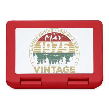 May 1975 May 1975, Vintage May 1975 May 1975 - Lunchbox - red - Front