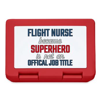 Flight Nurse Superhero Luftrettung - Brotdose - Rot - Vorne
