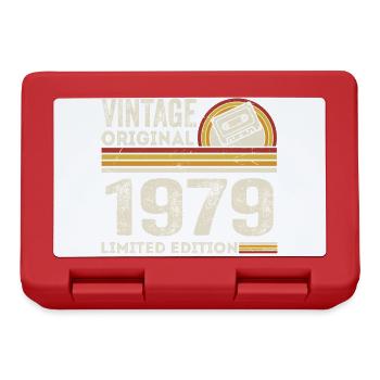 Vintage 1979 Cassette 1979 - 46th Anniversary 1979 - Lunchbox - red - Front