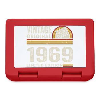 Vintage 1969 Cassette 1969 - 56th Anniversary 1969 - Lunchbox - red - Front