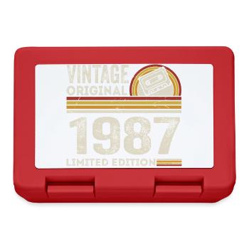 Vintage 1987 Cassette Tape 1987 - 38th Anniversary 1987 - Lunchbox - red - Front