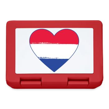 Holland Flag Heart utilisé - Boîte à goûter - rouge - Devant