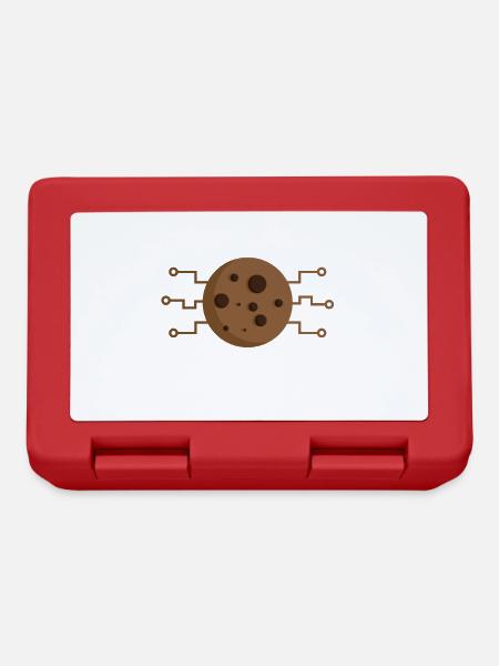 Ich akzeptiere Cookies Tech-Meme - Brotdose - Rot