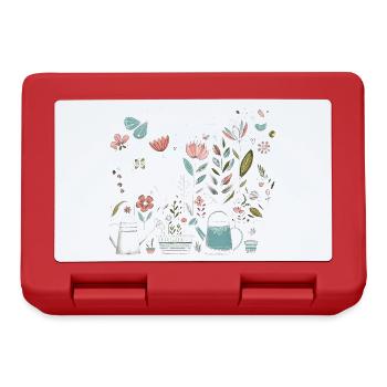 Laissez-le pousser des fleurs de printemps jardin amour - Boîte à goûter - rouge - Devant