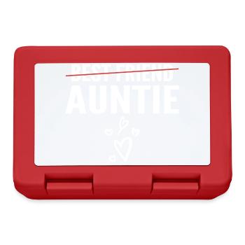 Promoted to Auntie - Best Friend to Auntie - Lunchbox - red - Front