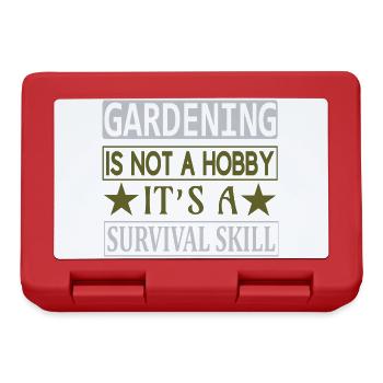 Gardening not a hobby, survival skill - Brotdose - Rot - Vorne