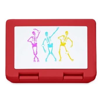 Arm Fracture Halloween Skeleton Bone Bone Fracture - Lunchbox - red - Front