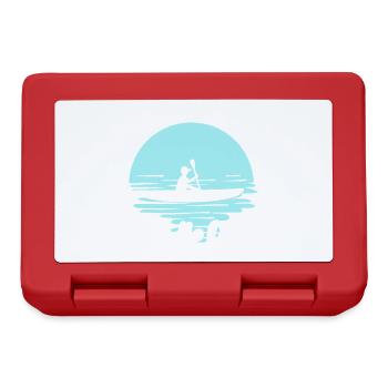 When In Doubt Paddle Out Kayaking Canoe Tee Design - Brotdose - Rot - Vorne