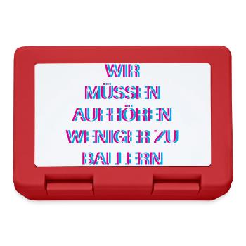Hardtekk Tekk - Lunchbox - red - Front