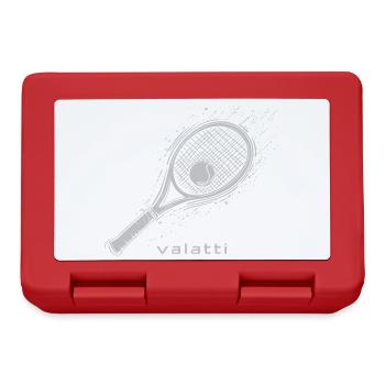 Valatti Tennis Grey: Strike with Style! - Lunchbox - red - Front