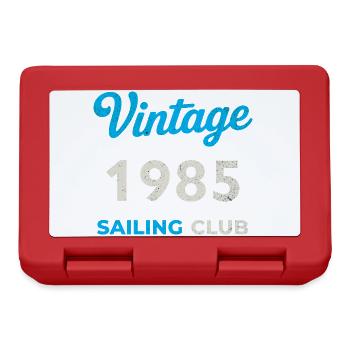 Vintage 1985 – Sailing Club Retro Birth Year - Lunchbox - red - Front