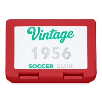 Vintage 1956 – Soccer Club Retro Birth Year - Lunchbox - red - Front
