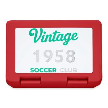 Millésime 1958 – Année de naissance rétro du club de football - Boîte à goûter - rouge - Devant