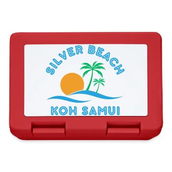 Koh Samui Sunset Palm Waves - Lunchbox - red - Front