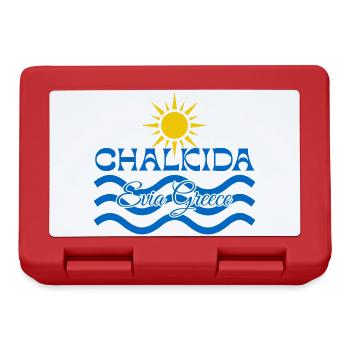 Vagues de Soleil de Chalkida - Boîte à goûter - rouge - Devant