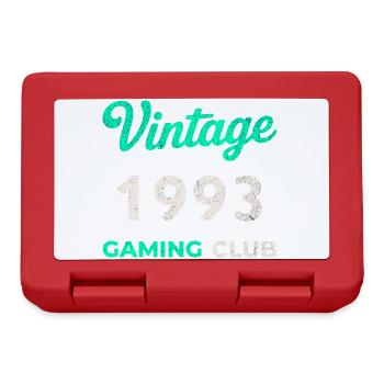 Vintage 1993 – Gaming Club Retro Birth Year - Lunchbox - red - Front