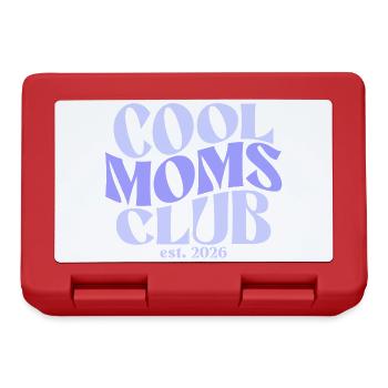 Cool Moms Club - Muttertag Mama Geschenk - Brotdose - Rot - Vorne