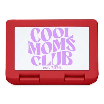 Cool Moms Club - Mama 2026 Geschenk - Brotdose - Rot - Vorne