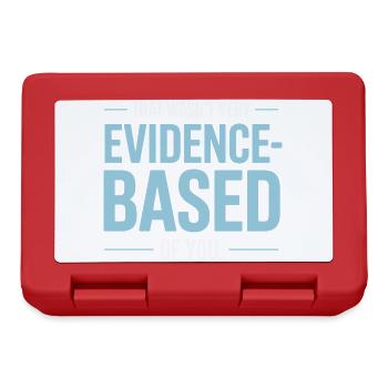 That Wasn't Evidence Based Medizin Labor Nerd Arzt - Brotdose - Rot - Vorne