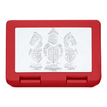 Chevalier d’échecs Figures médiévales pour hommes - Boîte à goûter - rouge - Devant