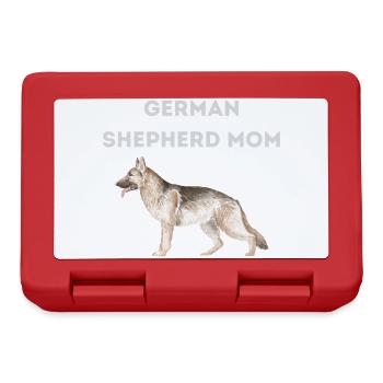 Deutsche Schäferhund-Mama - Brotdose - Rot - Vorne