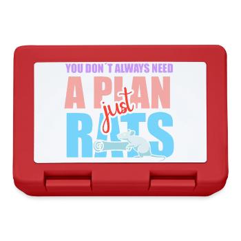 Rat, house rat, rat owner, rat lover - Lunchbox - red - Front