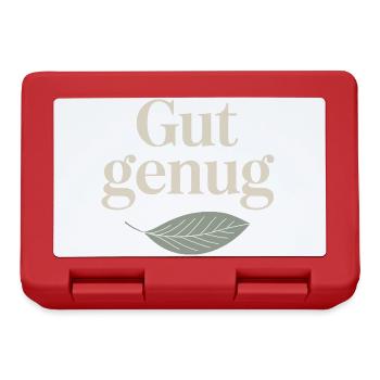 Gut Genug Selbstliebe Ich Bin Gut Genug Selbstwert - Brotdose - Rot - Vorne